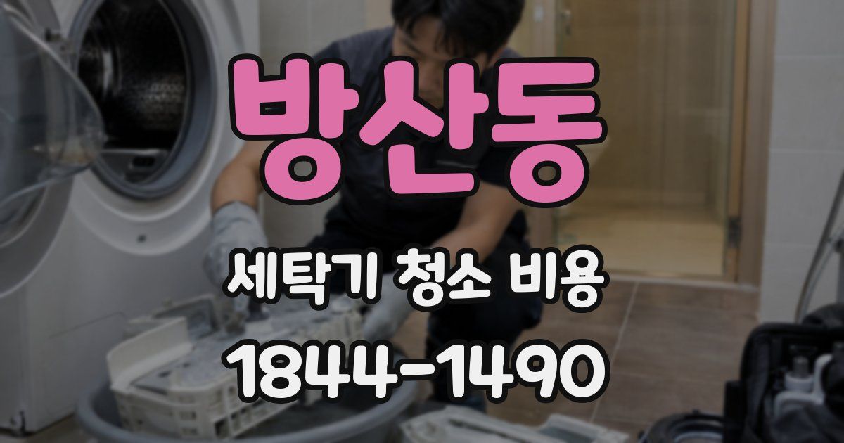 방산동 세탁기 청소 비용