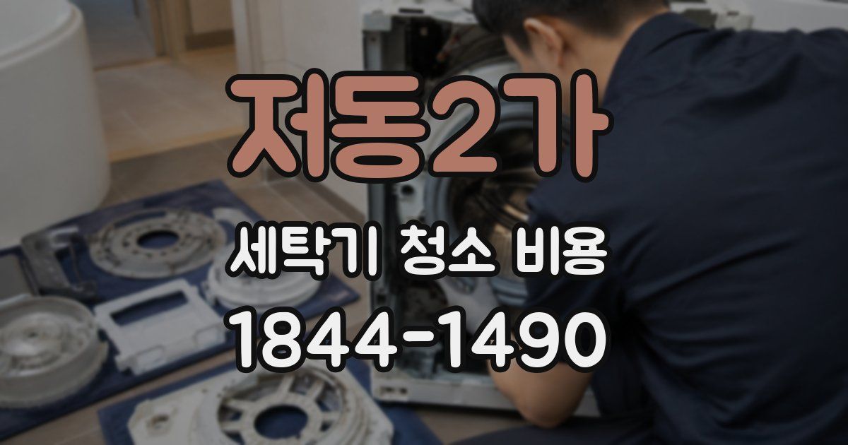 저동2가 세탁기 청소 비용