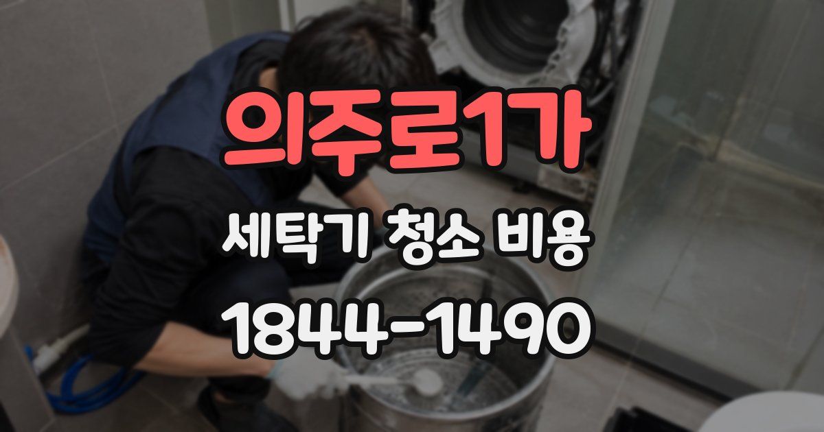 의주로1가 세탁기 청소 비용