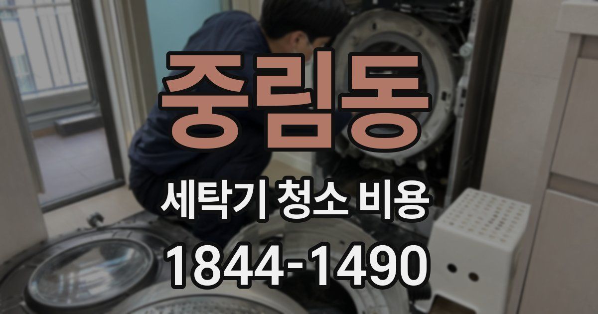 중림동 세탁기 청소 비용