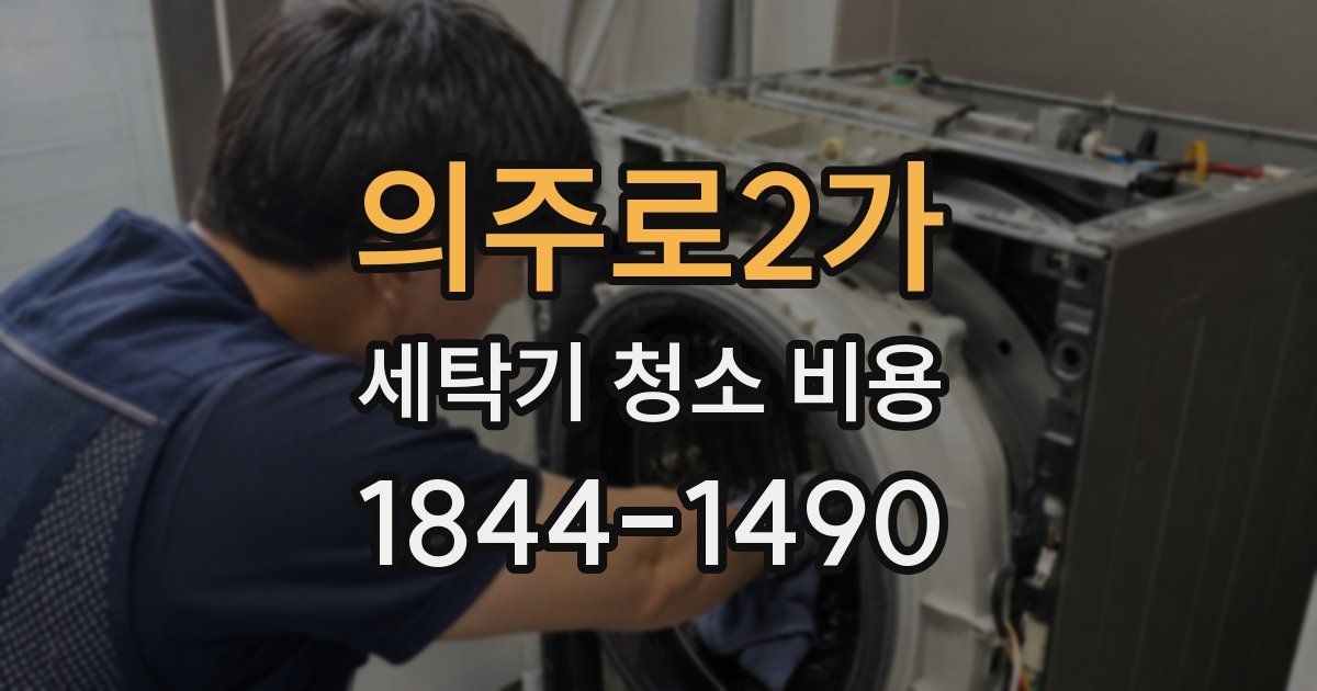 의주로2가 세탁기 청소 비용