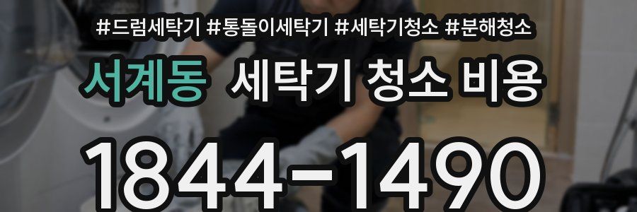 서계동 세탁기 청소 비용