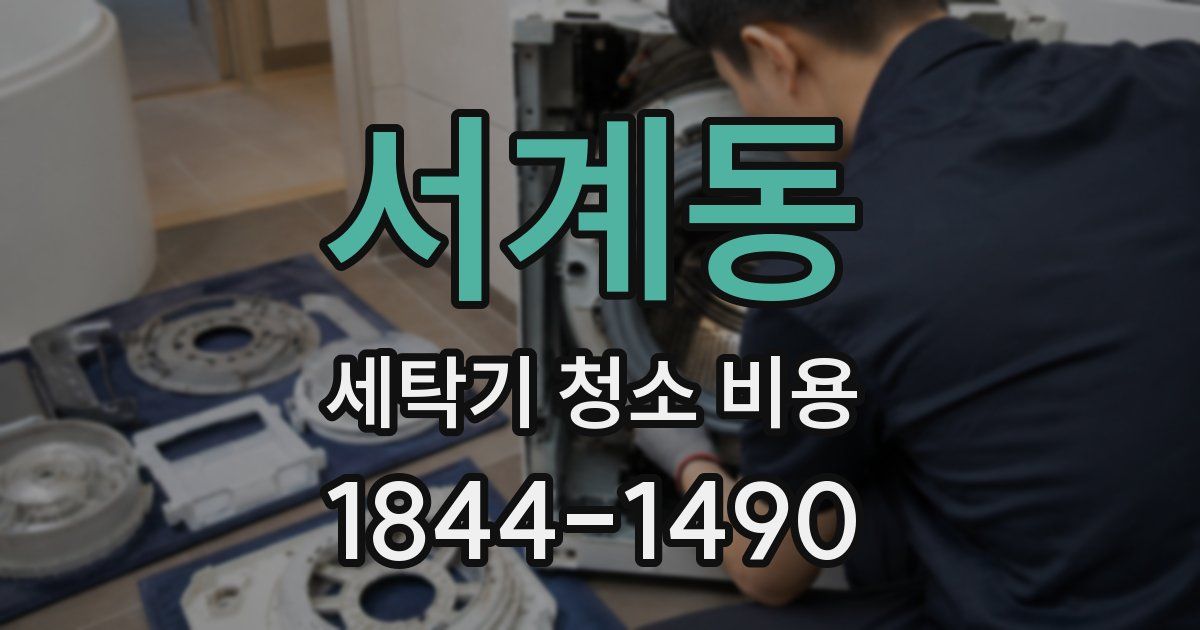 서계동 세탁기 청소 비용