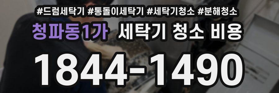 청파동1가 세탁기 청소 비용