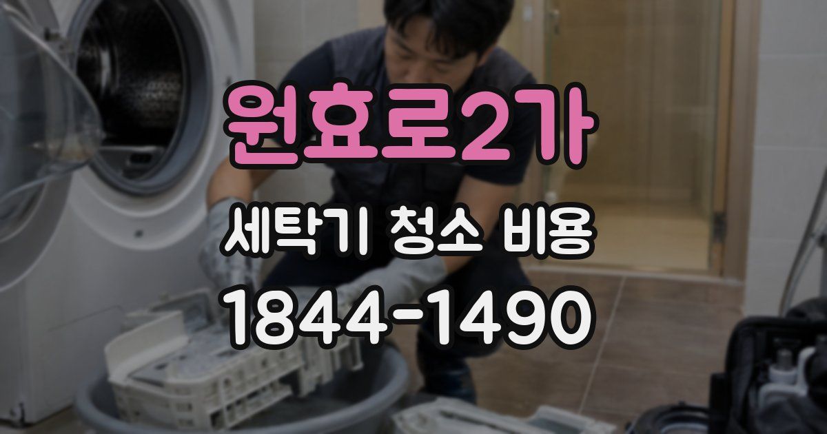 원효로2가 세탁기 청소 비용