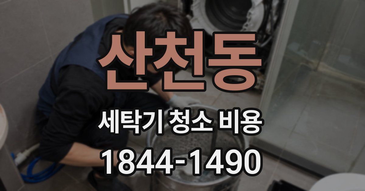 산천동 세탁기 청소 비용