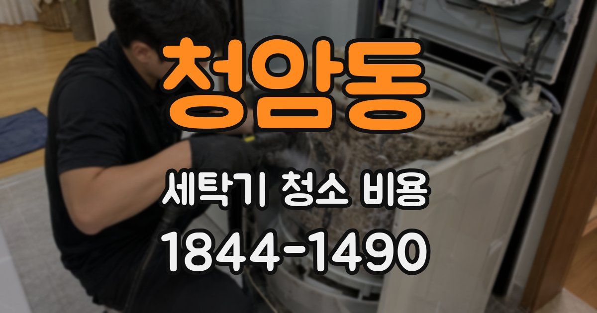 청암동 세탁기 청소 비용