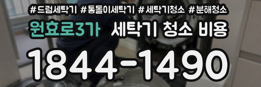 원효로3가 세탁기 청소 비용