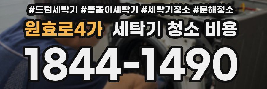 원효로4가 세탁기 청소 비용
