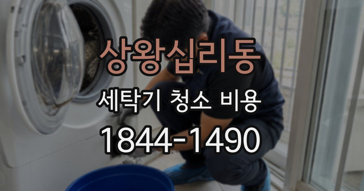 상왕십리동 세탁기 청소 비용