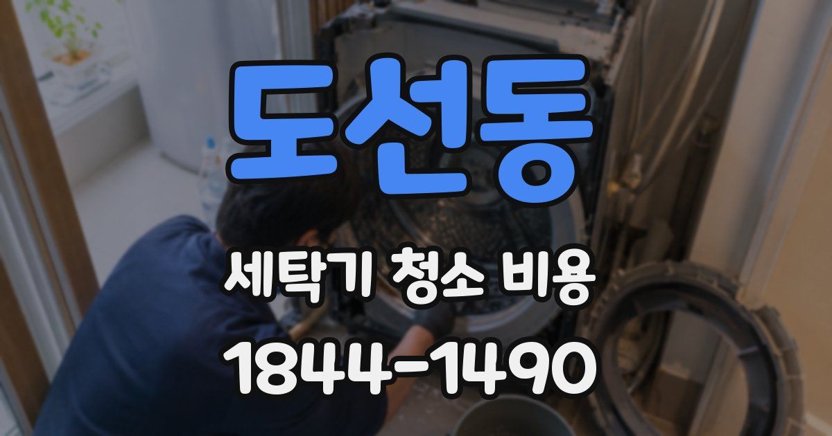 도선동 세탁기 청소 비용
