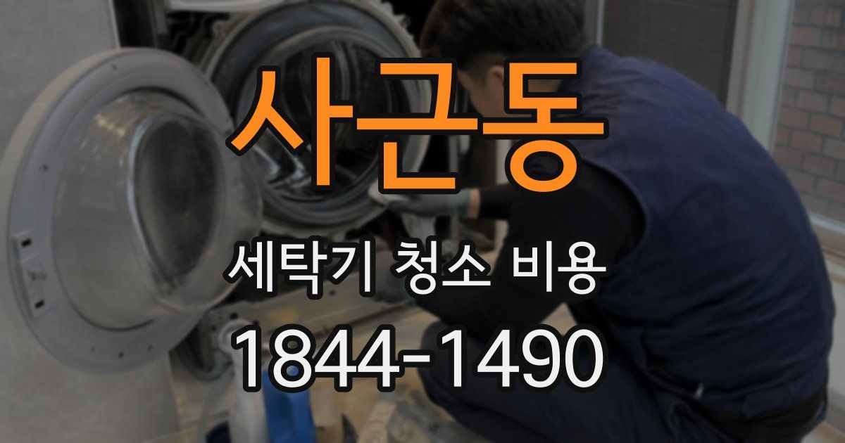 사근동 세탁기 청소 비용