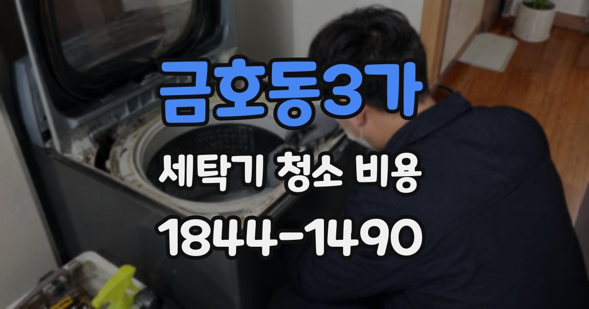 금호동3가 세탁기 청소 비용