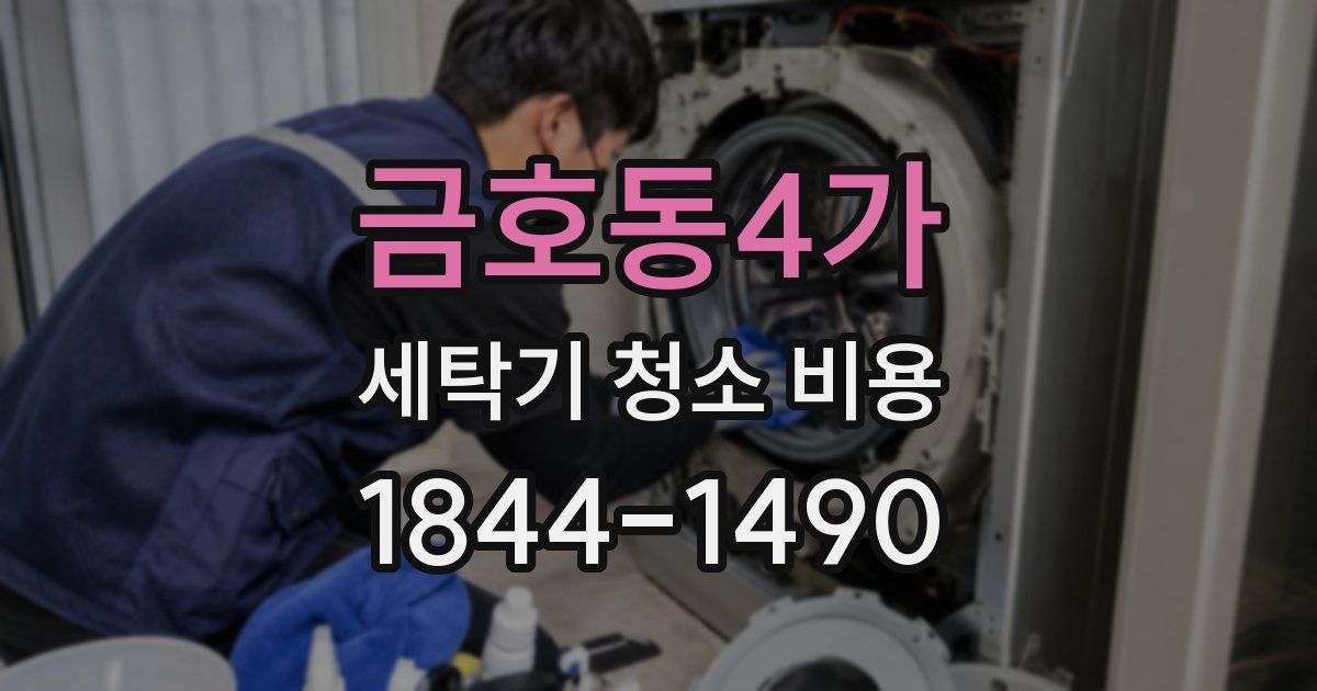 금호동4가 세탁기 청소 비용