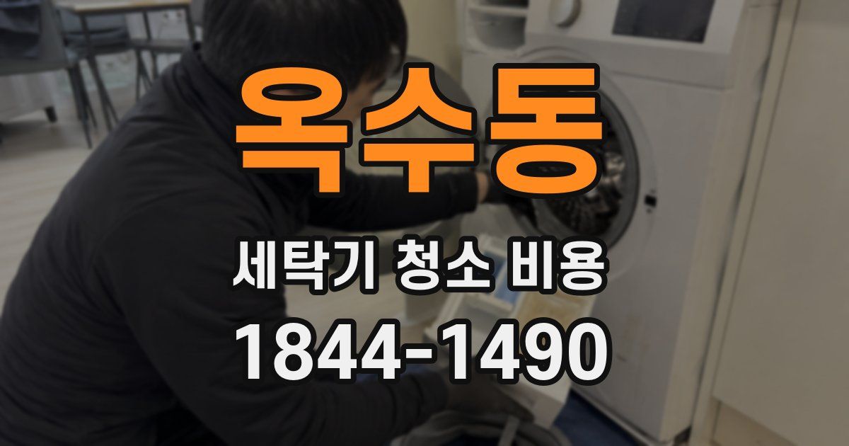 옥수동 세탁기 청소 비용