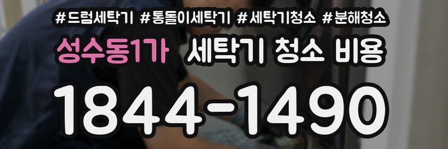 성수동1가 세탁기 청소 비용