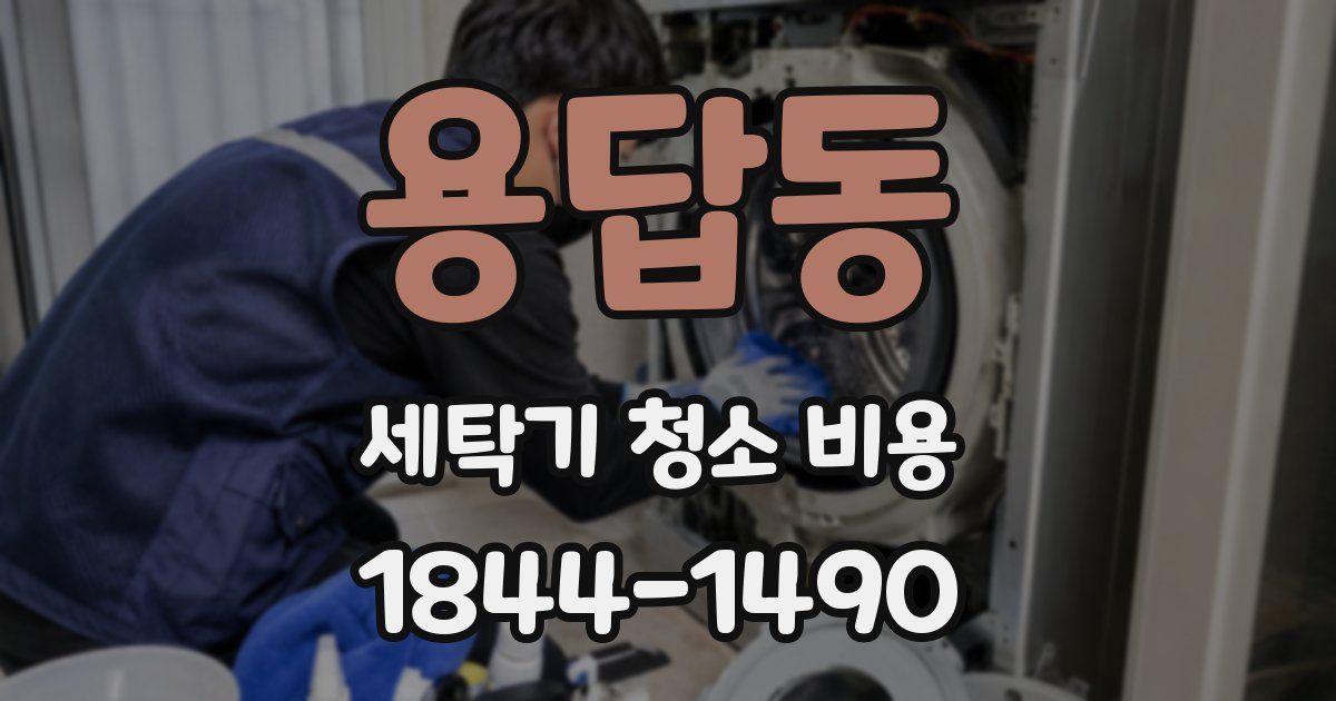 용답동 세탁기 청소 비용