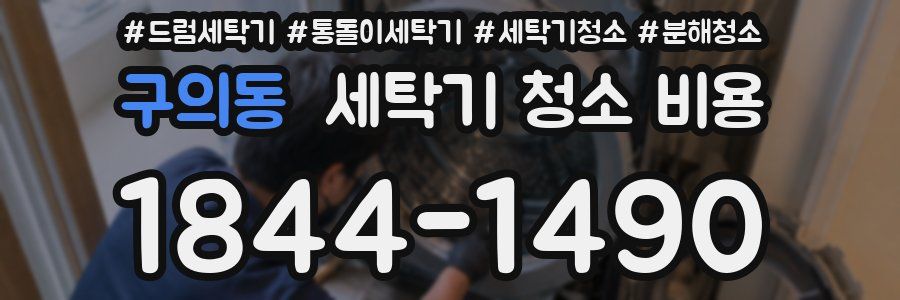 구의동 세탁기 청소 비용