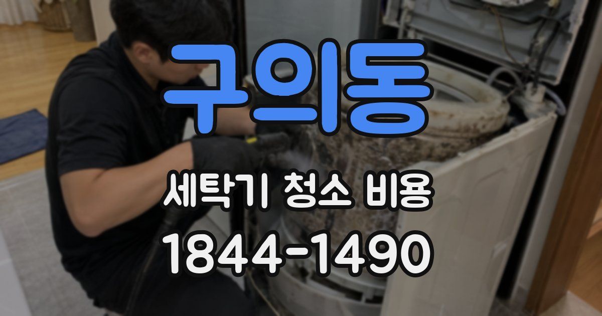 구의동 세탁기 청소 비용