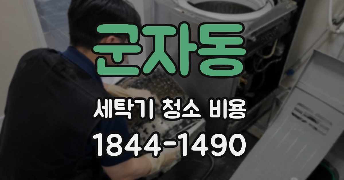 군자동 세탁기 청소 비용