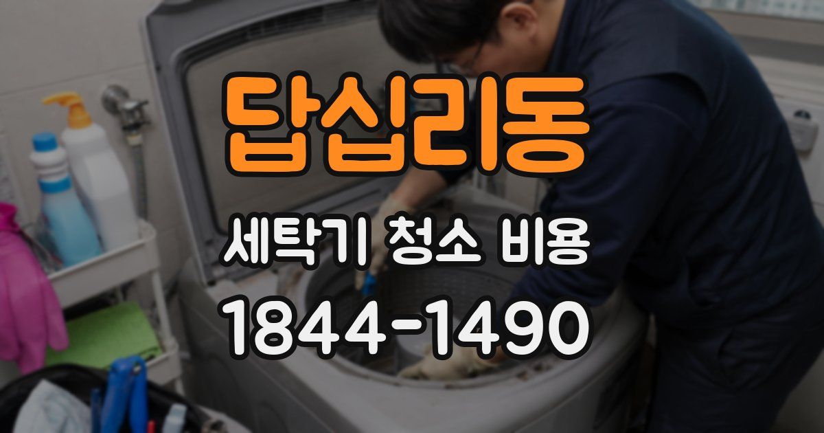 답십리동 세탁기 청소 비용