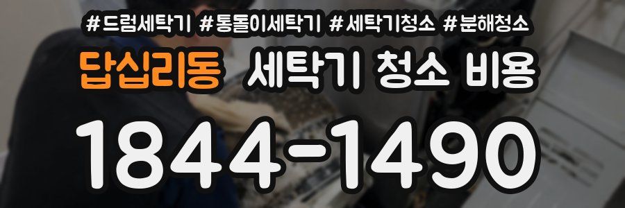 답십리동 세탁기 청소 비용