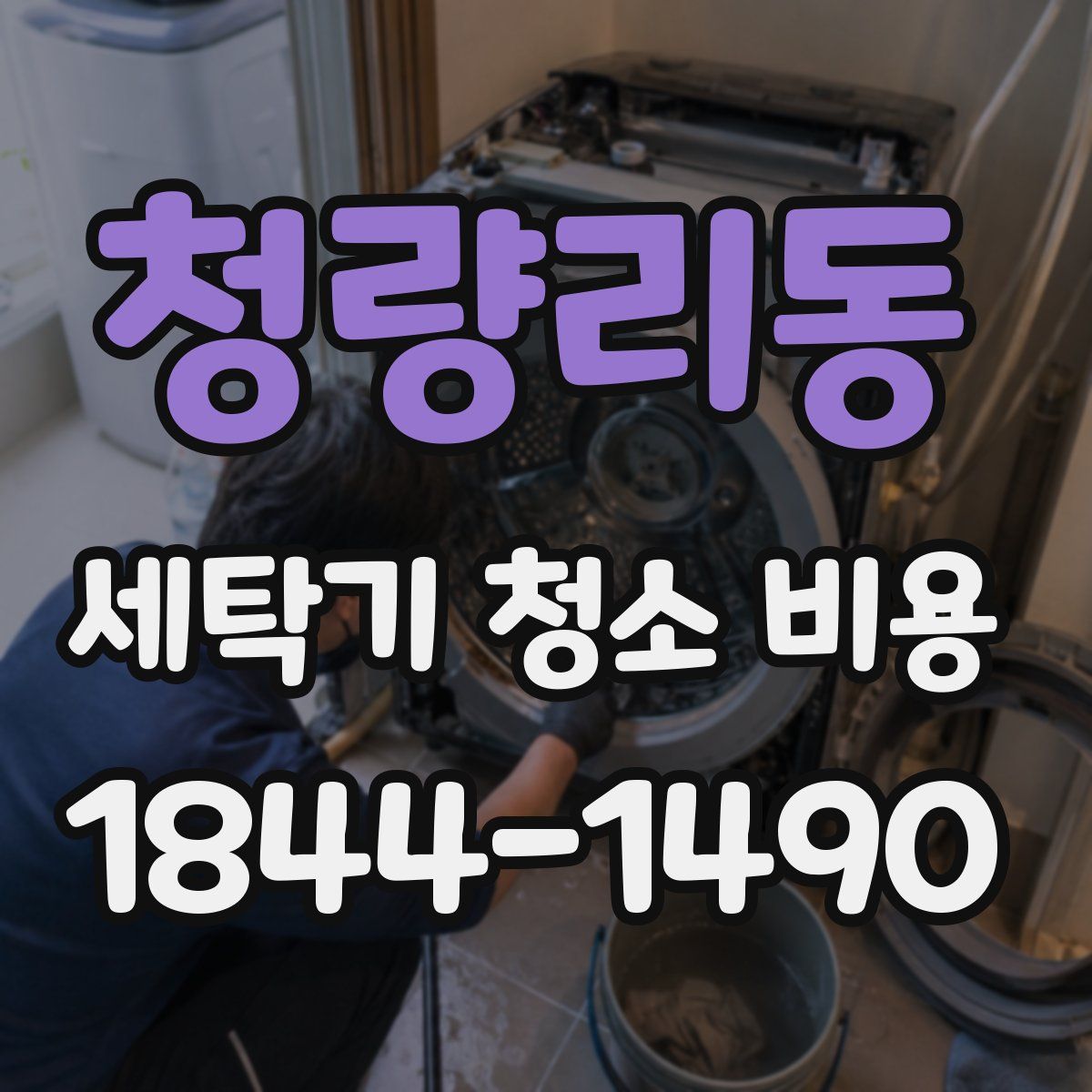 청량리동 세탁기 청소 비용