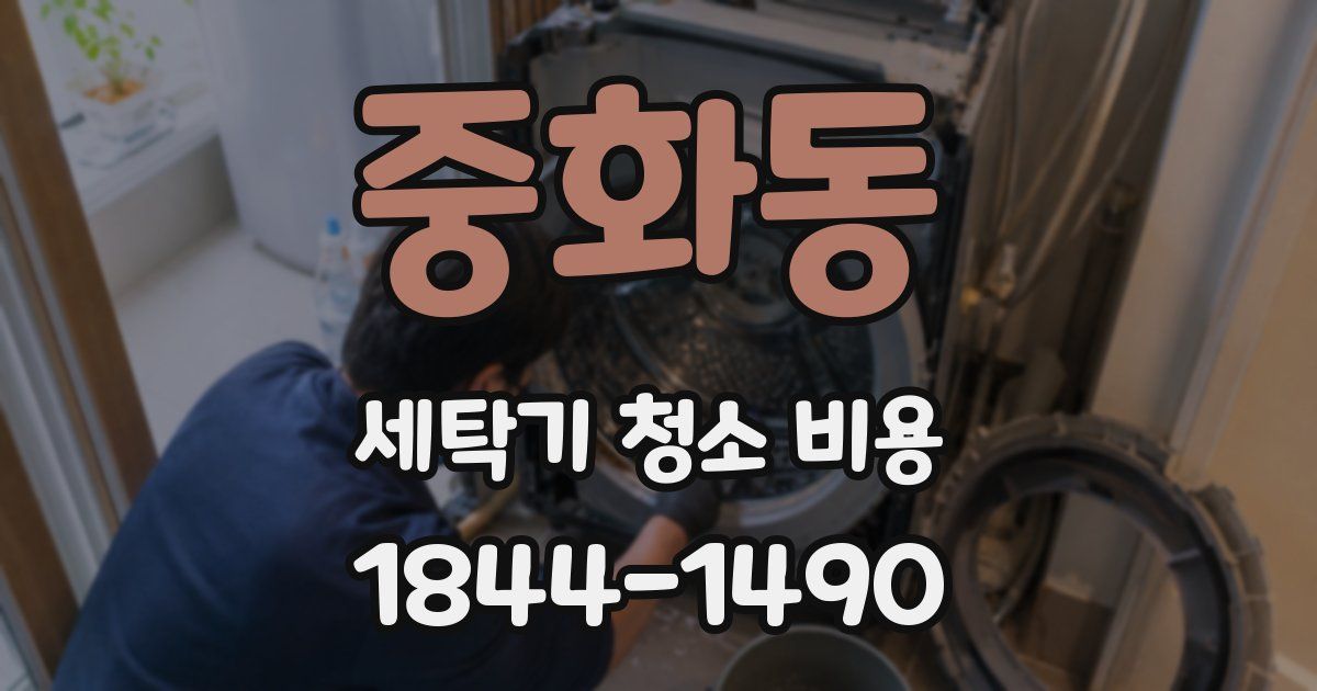 중화동 세탁기 청소 비용