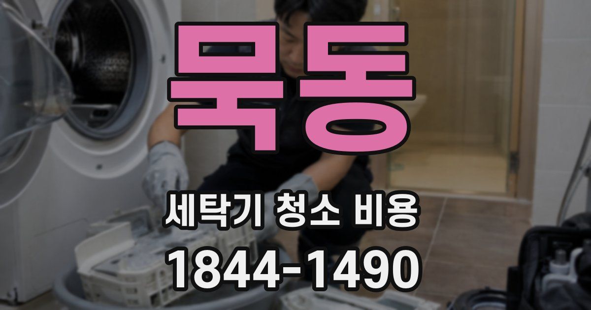 묵동 세탁기 청소 비용