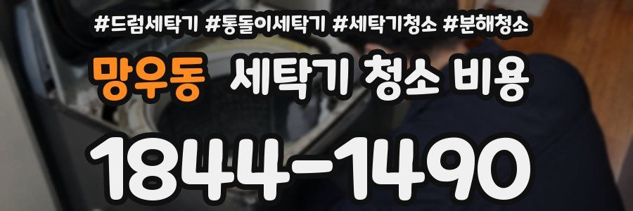 망우동 세탁기 청소 비용