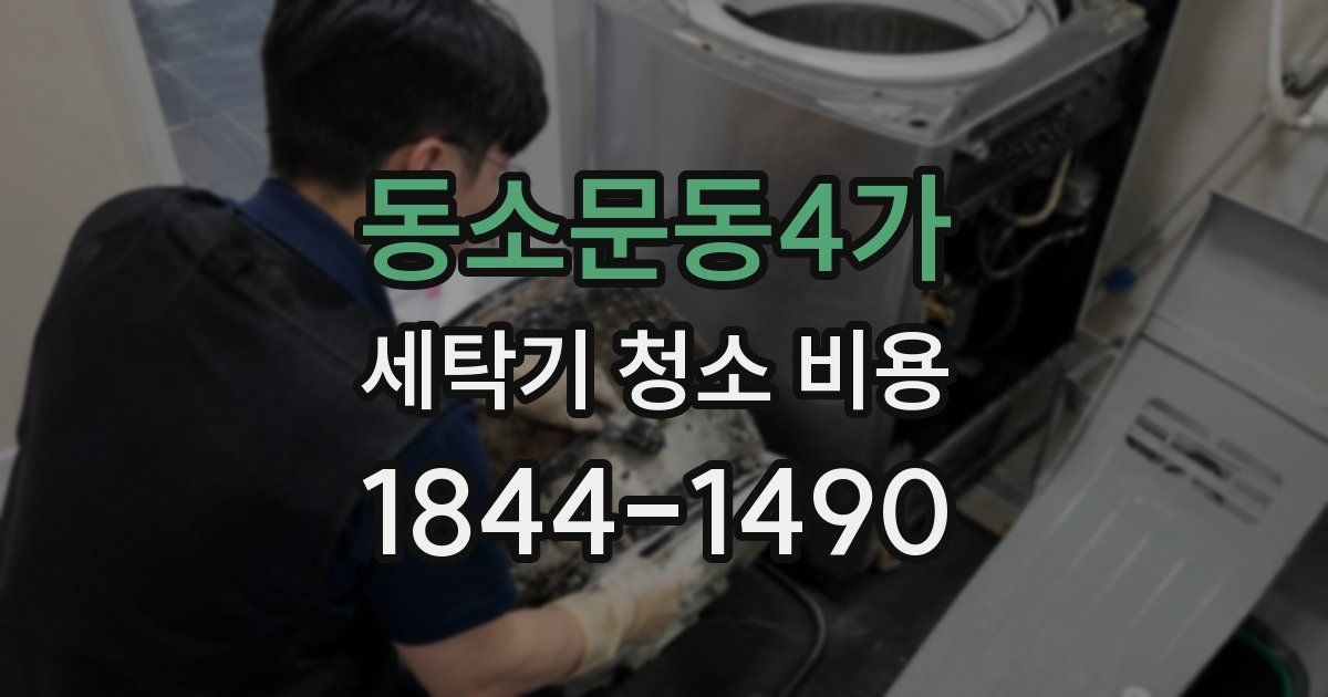 동소문동4가 세탁기 청소 비용