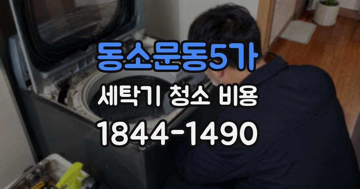 동소문동5가 세탁기 청소 비용