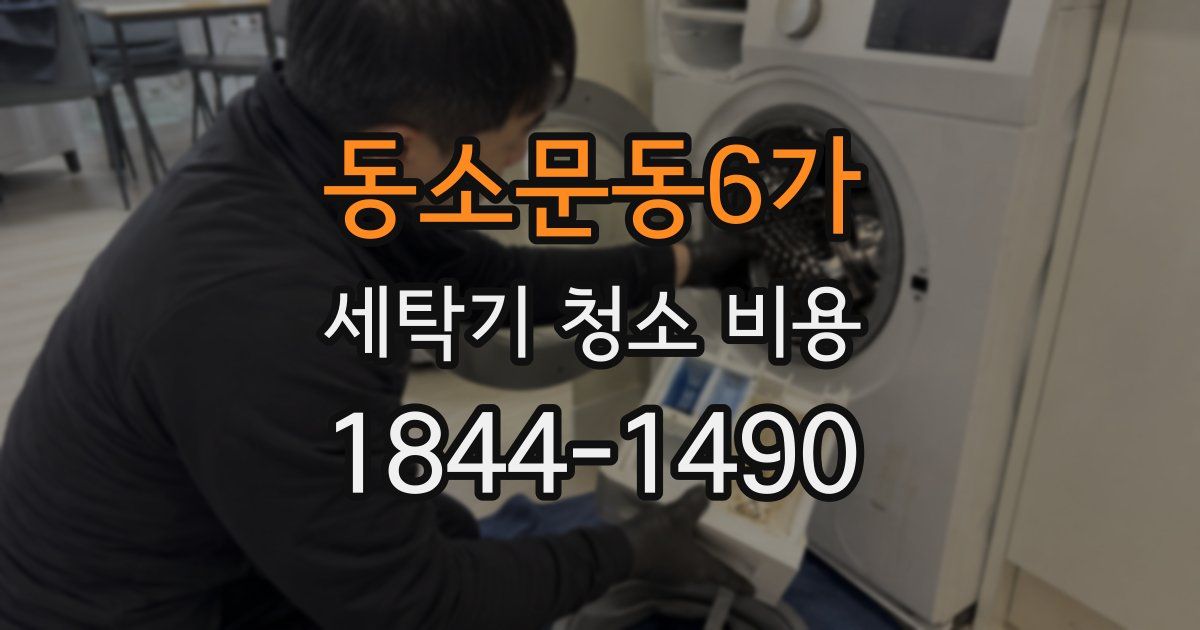 동소문동6가 세탁기 청소 비용