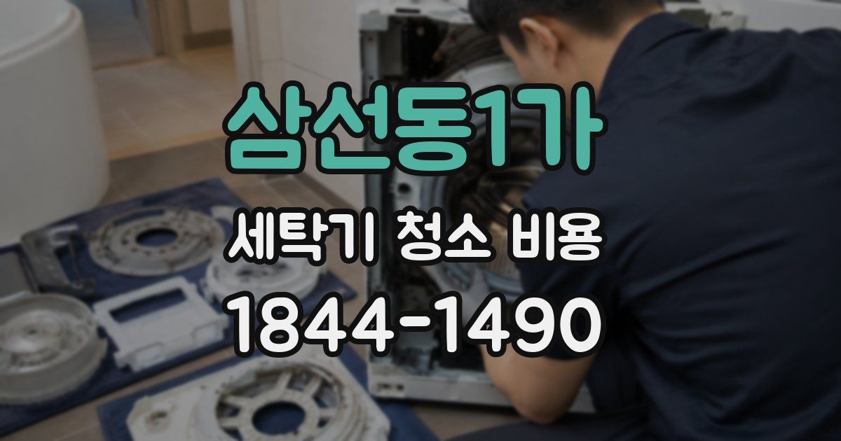 삼선동1가 세탁기 청소 비용