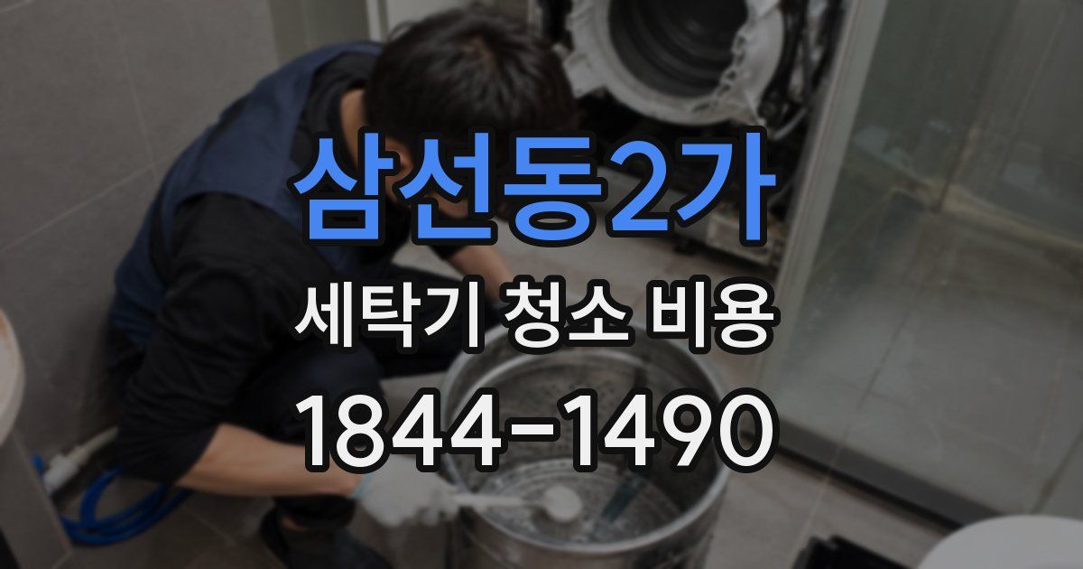 삼선동2가 세탁기 청소 비용