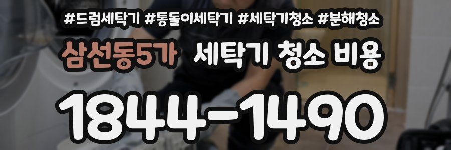 삼선동5가 세탁기 청소 비용