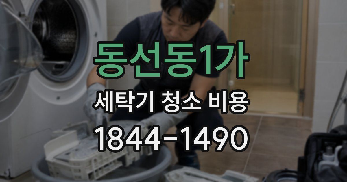 동선동1가 세탁기 청소 비용