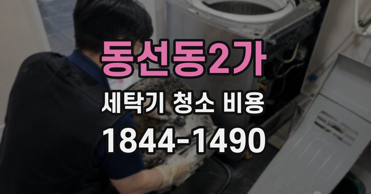동선동2가 세탁기 청소 비용