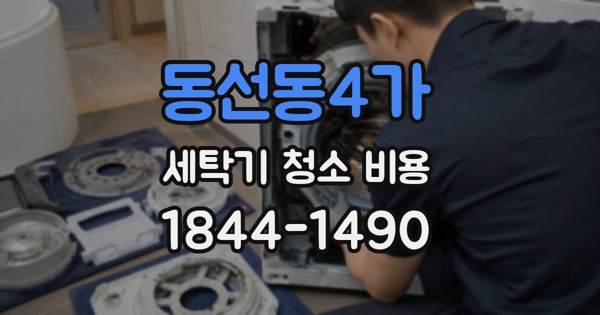 동선동4가 세탁기 청소 비용