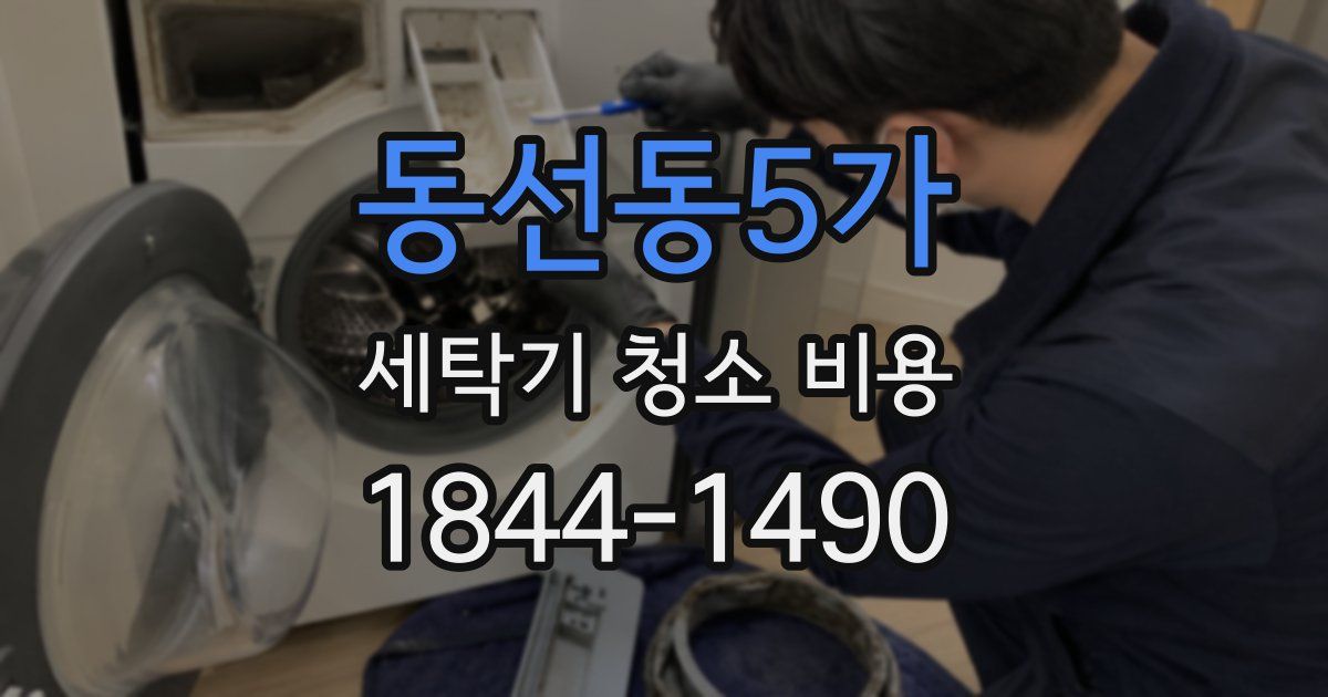 동선동5가 세탁기 청소 비용