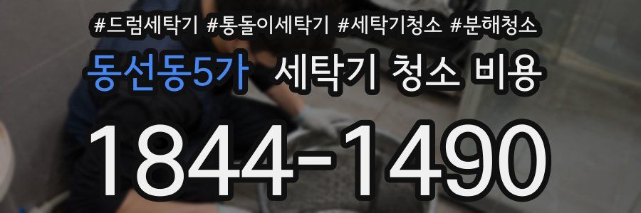 동선동5가 세탁기 청소 비용