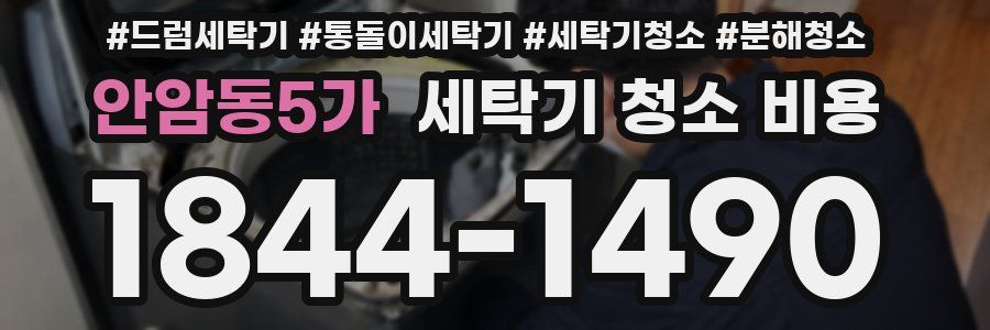 안암동5가 세탁기 청소 비용