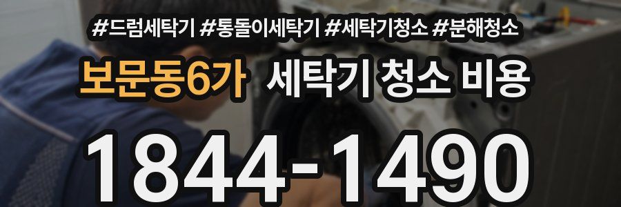 보문동6가 세탁기 청소 비용