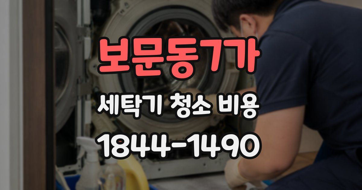 보문동7가 세탁기 청소 비용