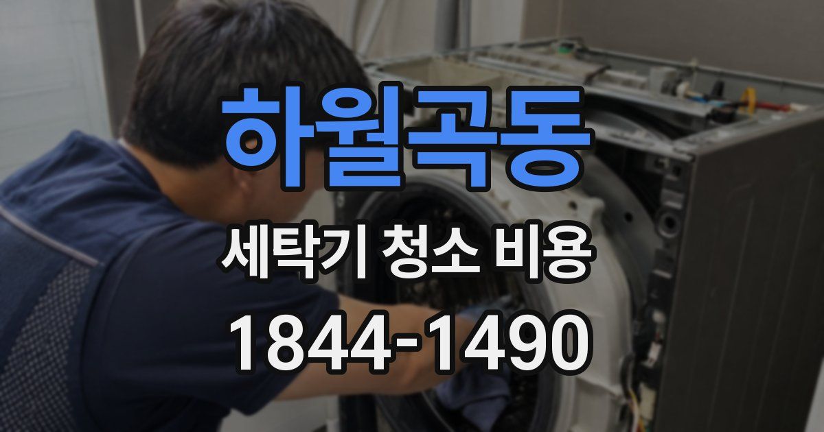 하월곡동 세탁기 청소 비용
