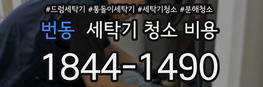 번동 세탁기 청소 비용