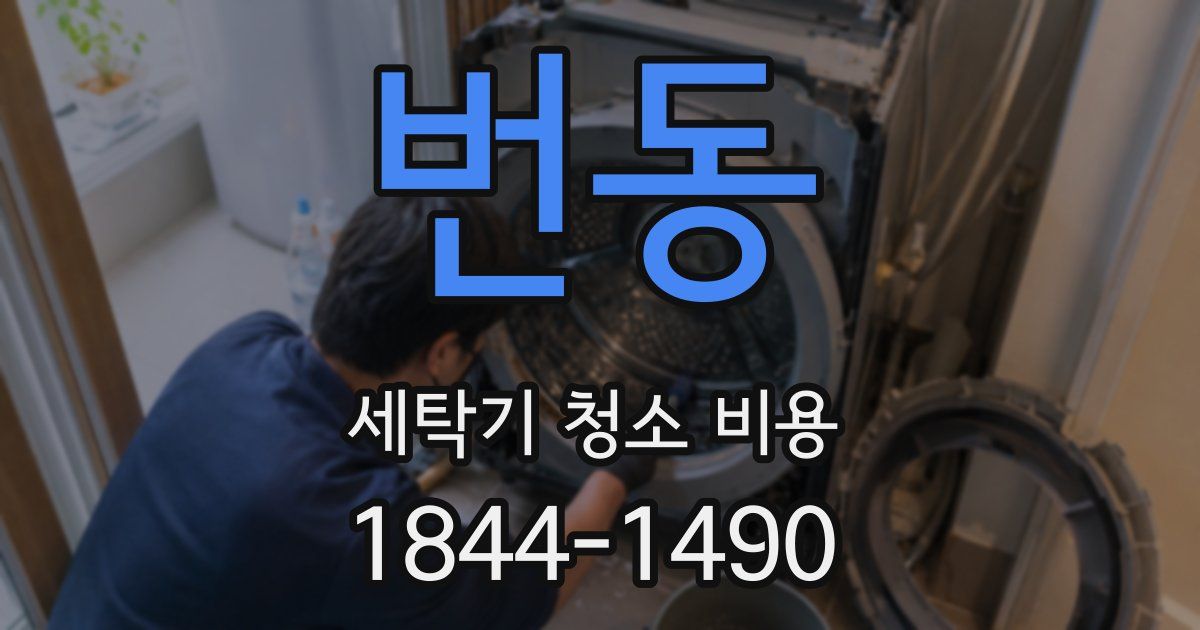 번동 세탁기 청소 비용