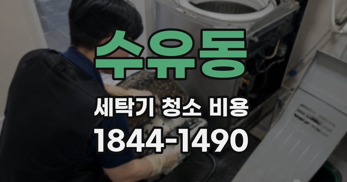 수유동 세탁기 청소 비용