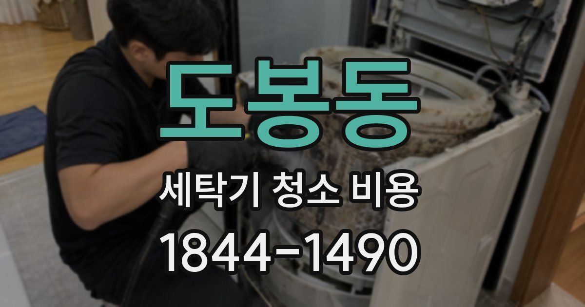 도봉동 세탁기 청소 비용