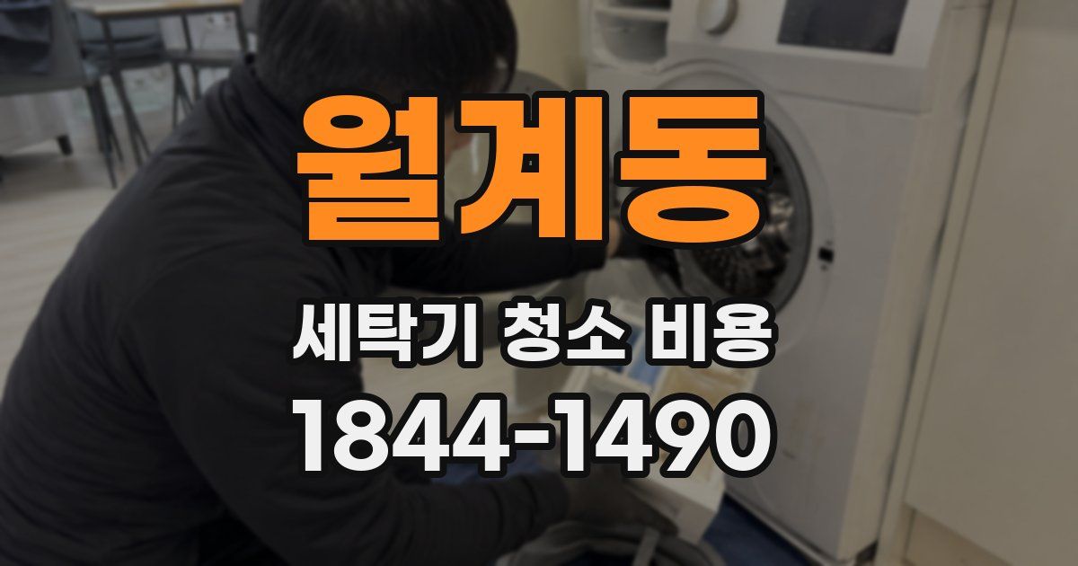 월계동 세탁기 청소 비용